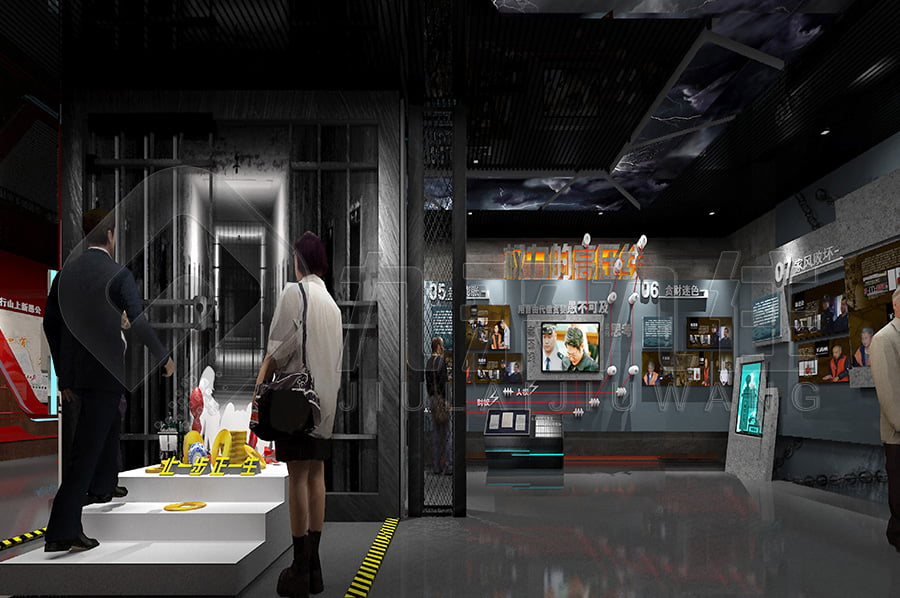 反腐倡廉宣傳館方案，網(wǎng)上3d反腐倡廉文化教育展館，聲光電反腐倡廉基地，墻面互動(dòng)投影系統(tǒng)，互動(dòng)答題系統(tǒng)，互動(dòng)滑軌屏