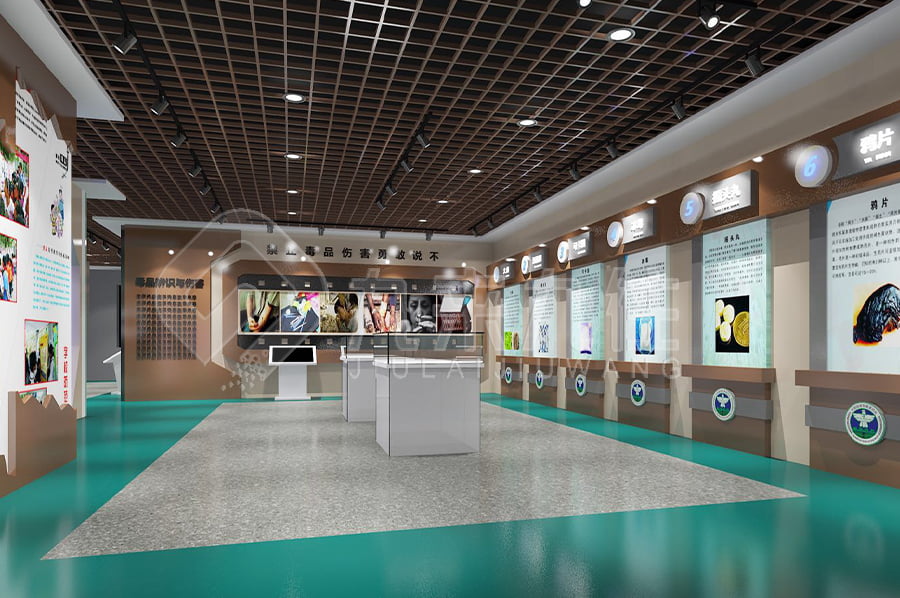 禁毒展廳施工方案，數(shù)字化禁毒展廳設(shè)計布局，禁毒展館方案設(shè)計公司