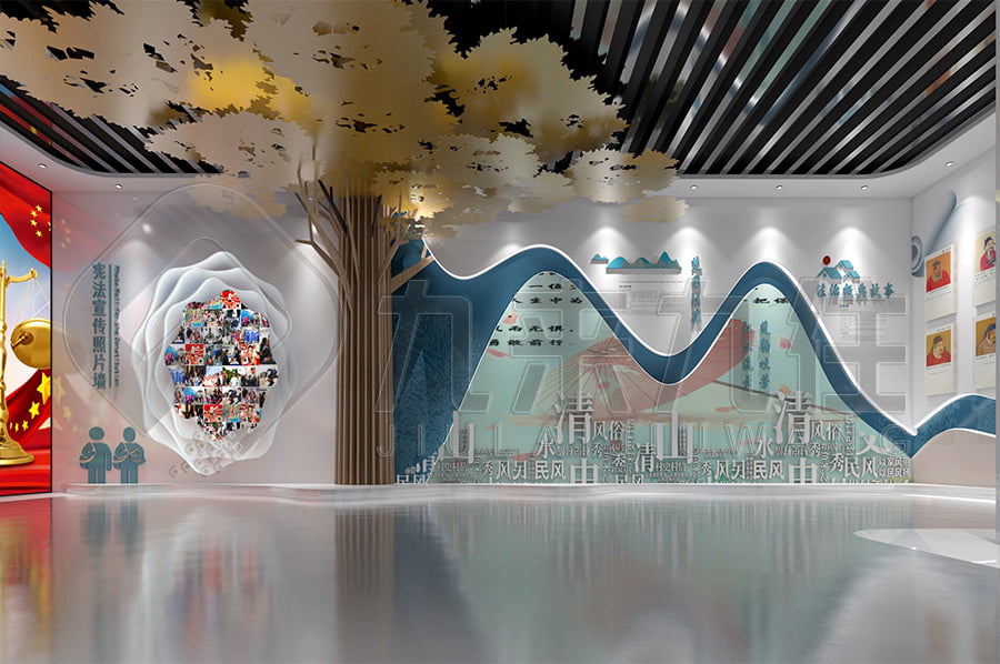 法制示范平臺(tái)展廳正是為了加強(qiáng)法治文化的傳播與教育而誕生