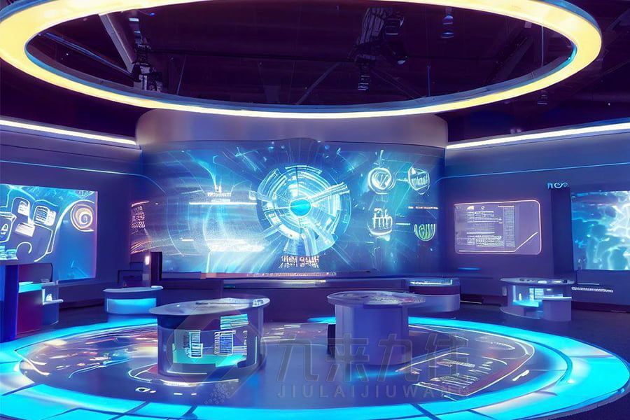 數(shù)字化集團(tuán)文化體驗(yàn)館設(shè)計(jì),現(xiàn)代企業(yè)展廳施工方案,多媒體互動(dòng)展示館建設(shè)