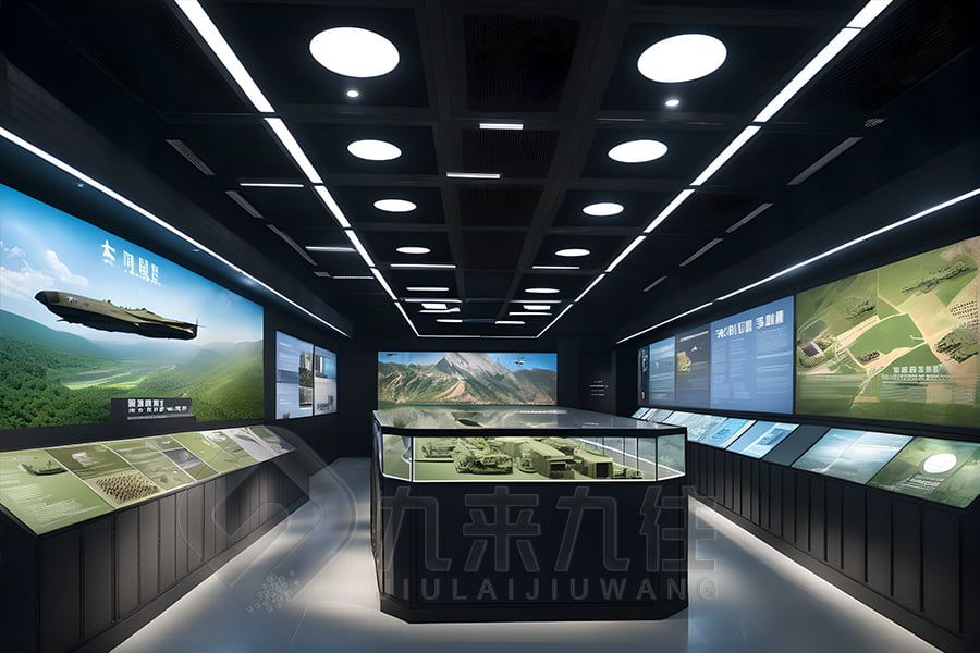 多媒體國防教育館設(shè)計(jì),數(shù)字化軍事展覽館建設(shè),現(xiàn)代國防教育展廳施工方案
