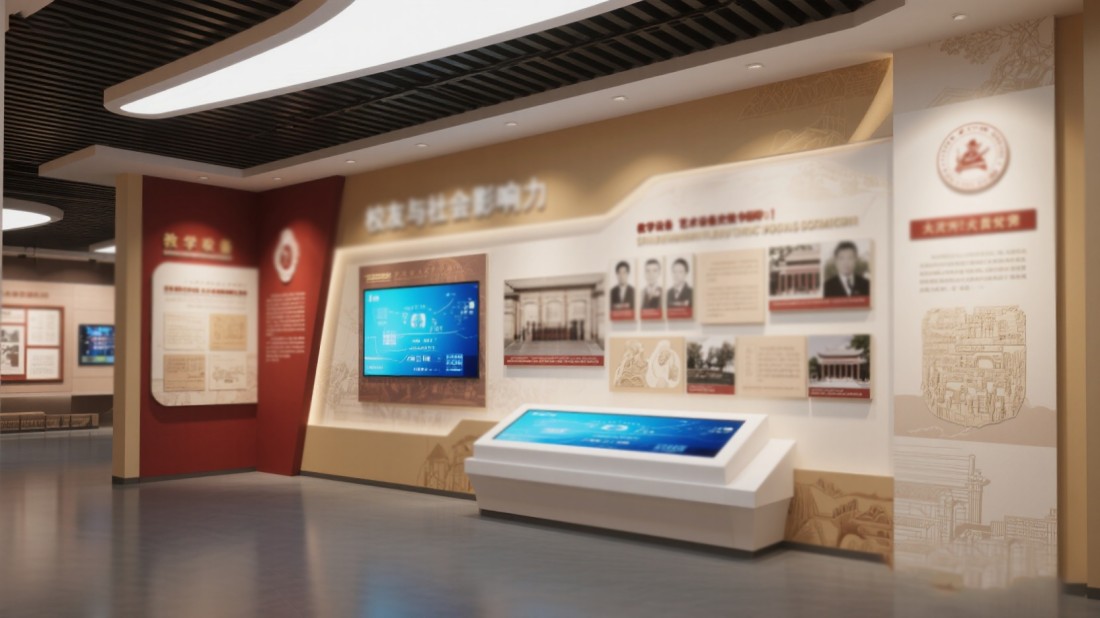 校史館設(shè)計效果圖，校史館