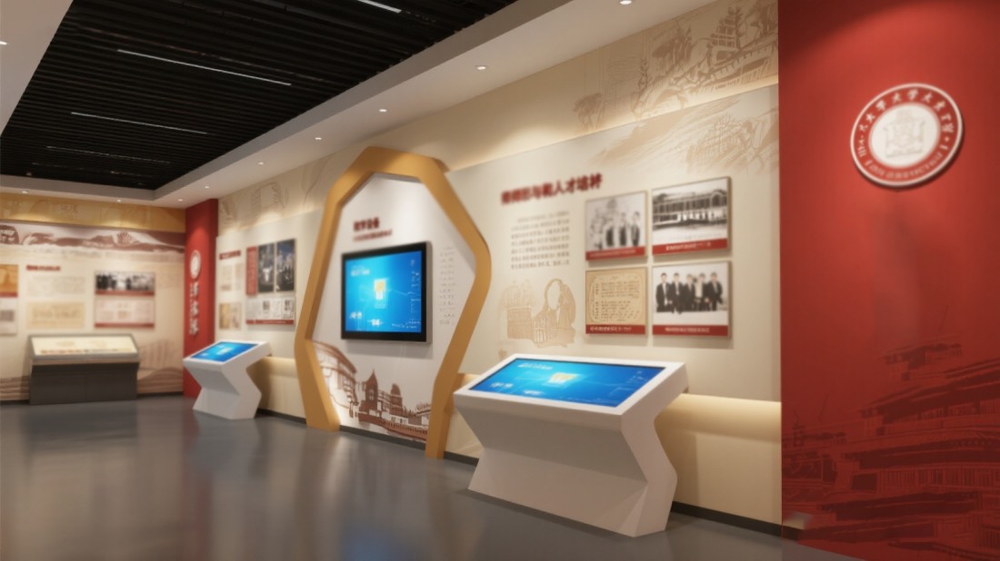 校史館主要設(shè)計(jì)內(nèi)容，校史展館