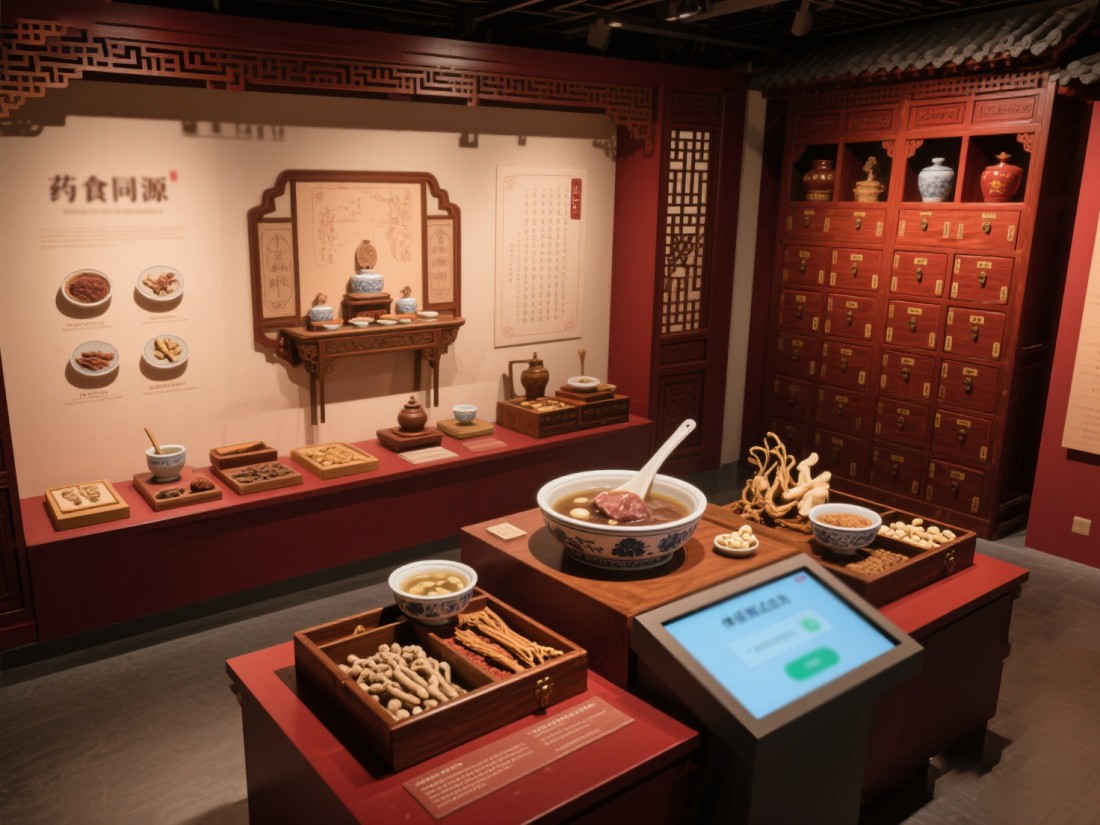 中醫(yī)藥展廳，中醫(yī)展廳