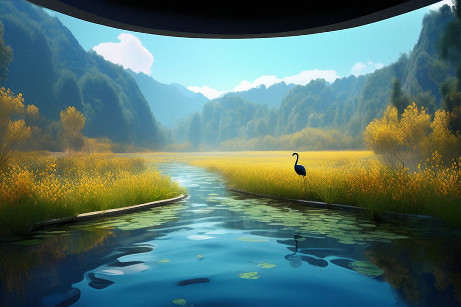 博物館，自然展廳效果圖